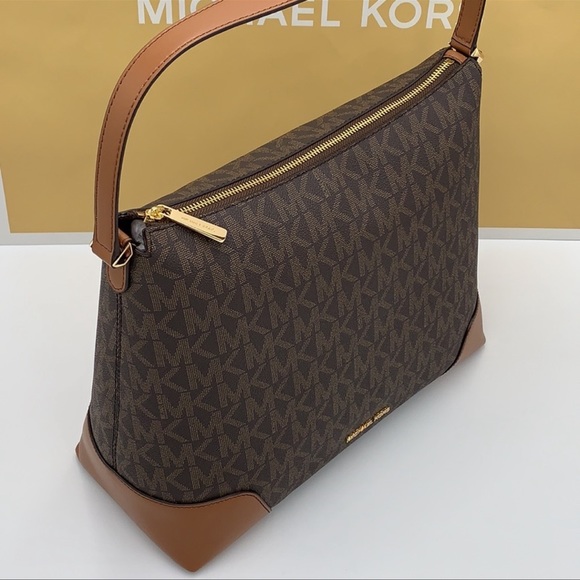 Michael Kors Bags Michael Kors Crosby Large Shoulder Bag Brown